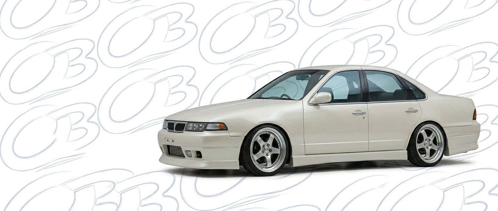 Front-angle view of 1993 Nissan Cefiro 1993 - Durable and stylish exterior enhancement.