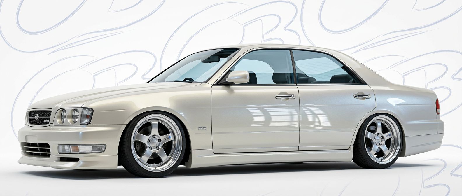 Aerodynamic 1998 Nissan Gloria 1998 - Sleek design for enhanced vehicle styling.