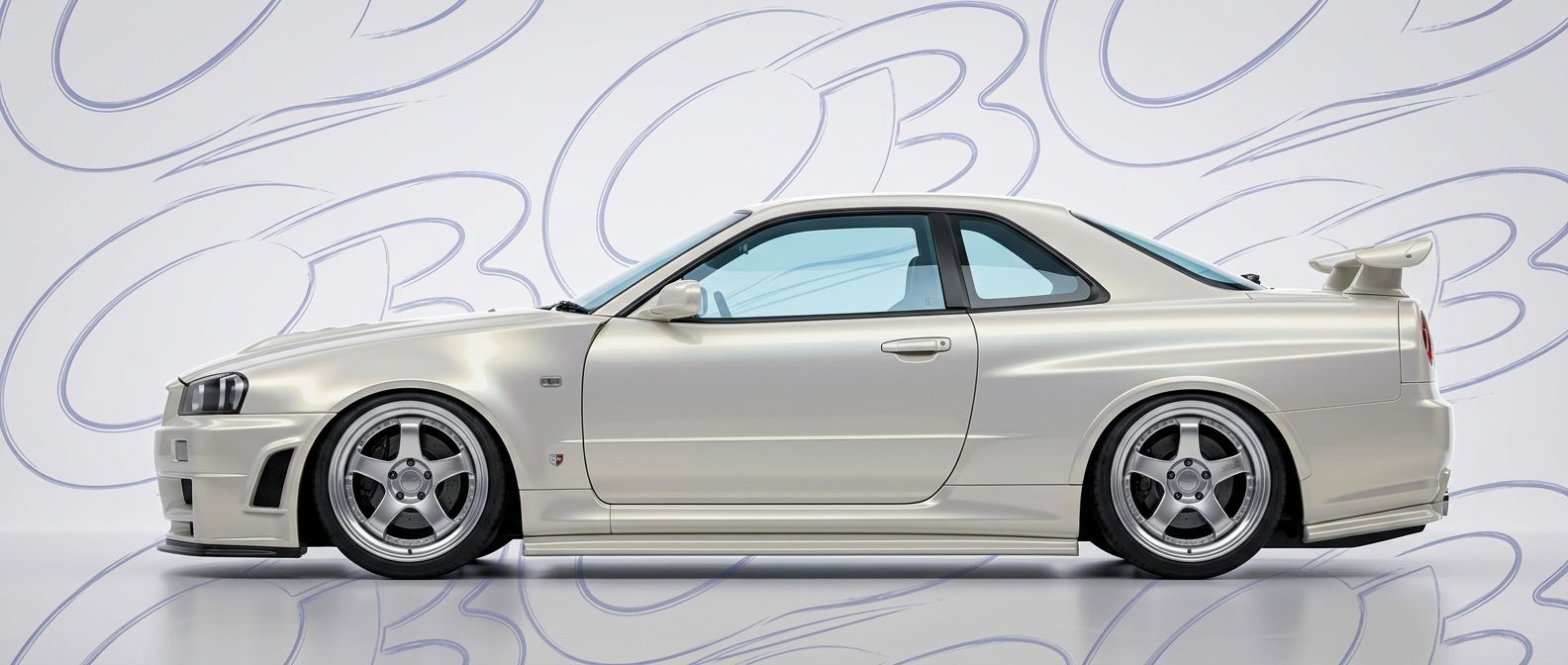 Front-angle view of 2004 Nissan GT-R 2004 - Durable and stylish exterior enhancement.