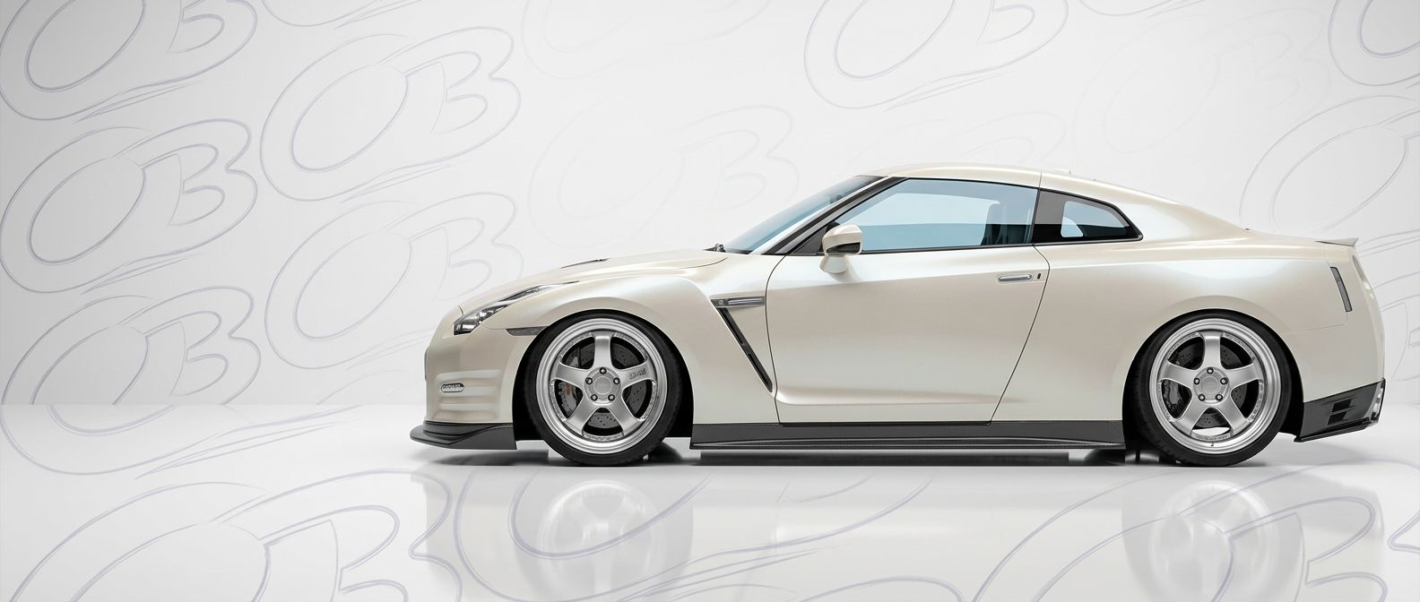Professional automotive photography of a 2012 Nissan GT-R with high-fidelity 2012.