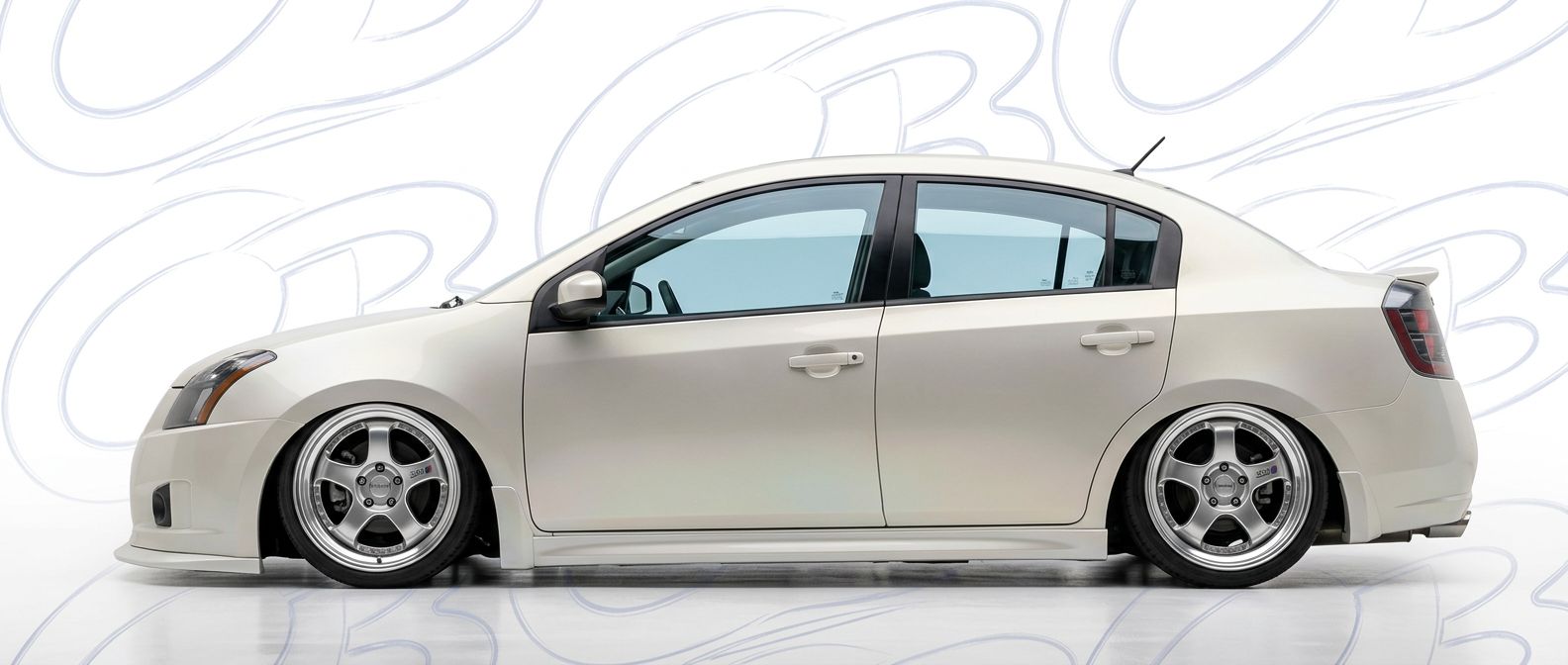 Professional automotive photography of a 2012 Nissan Sentra with high-fidelity 2012.
