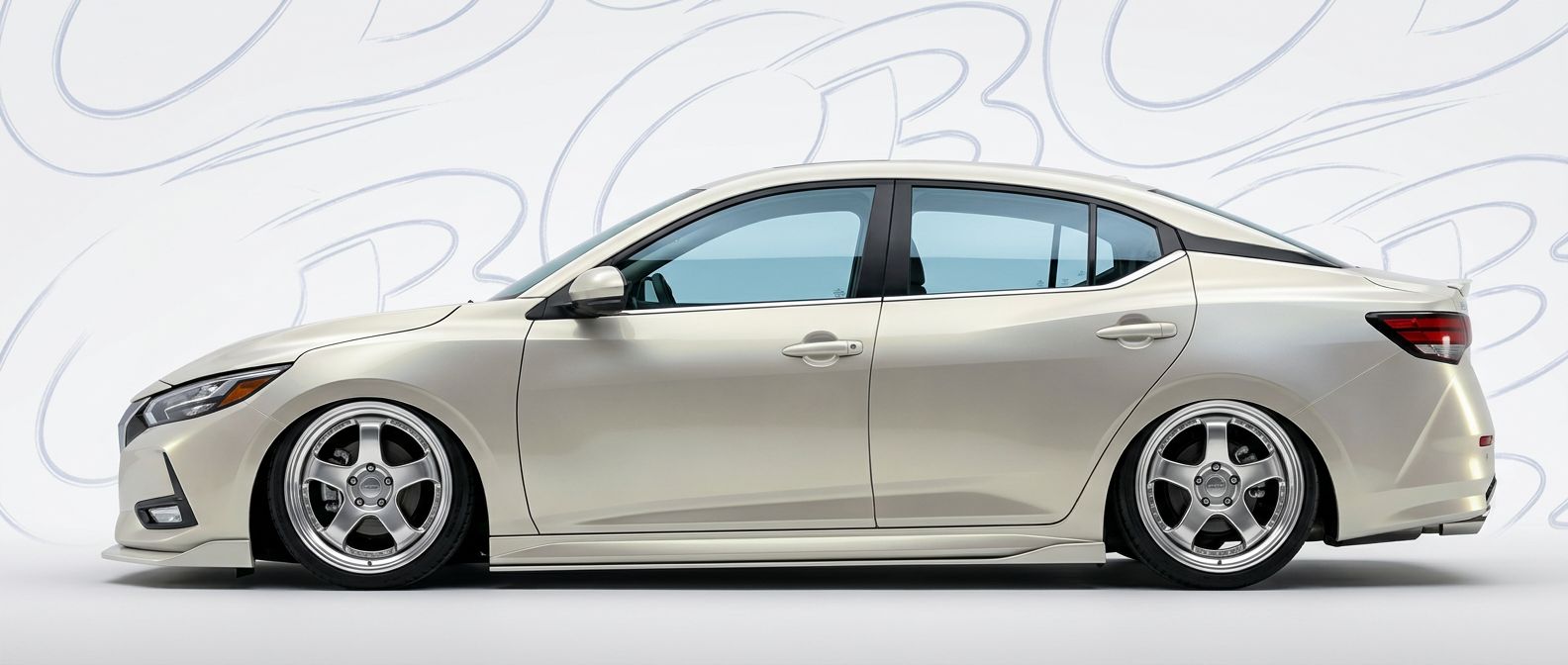 Top-tier 2021 Nissan Sentra 2021 featuring a high-gloss finish and carbon fiber weave.