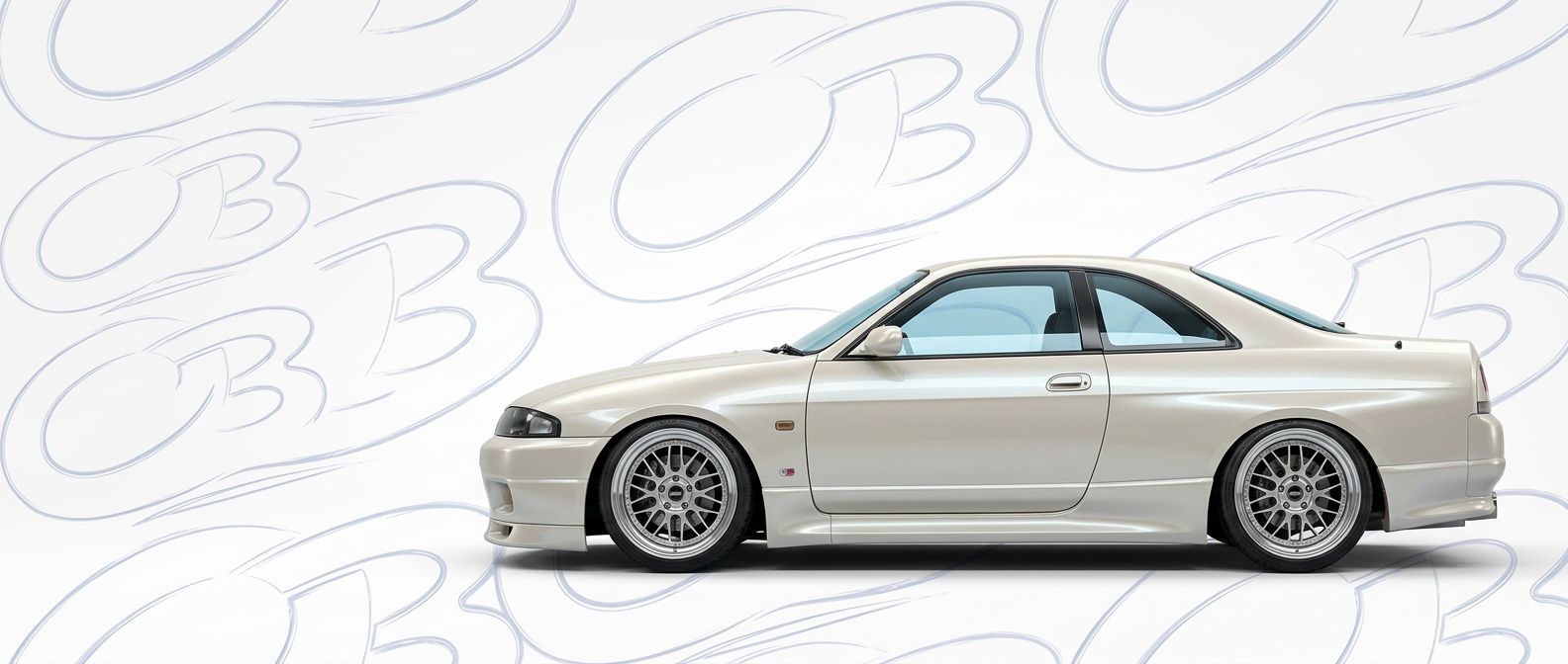 Professional automotive photography of a 1997 Nissan Skyline with high-fidelity 1997.