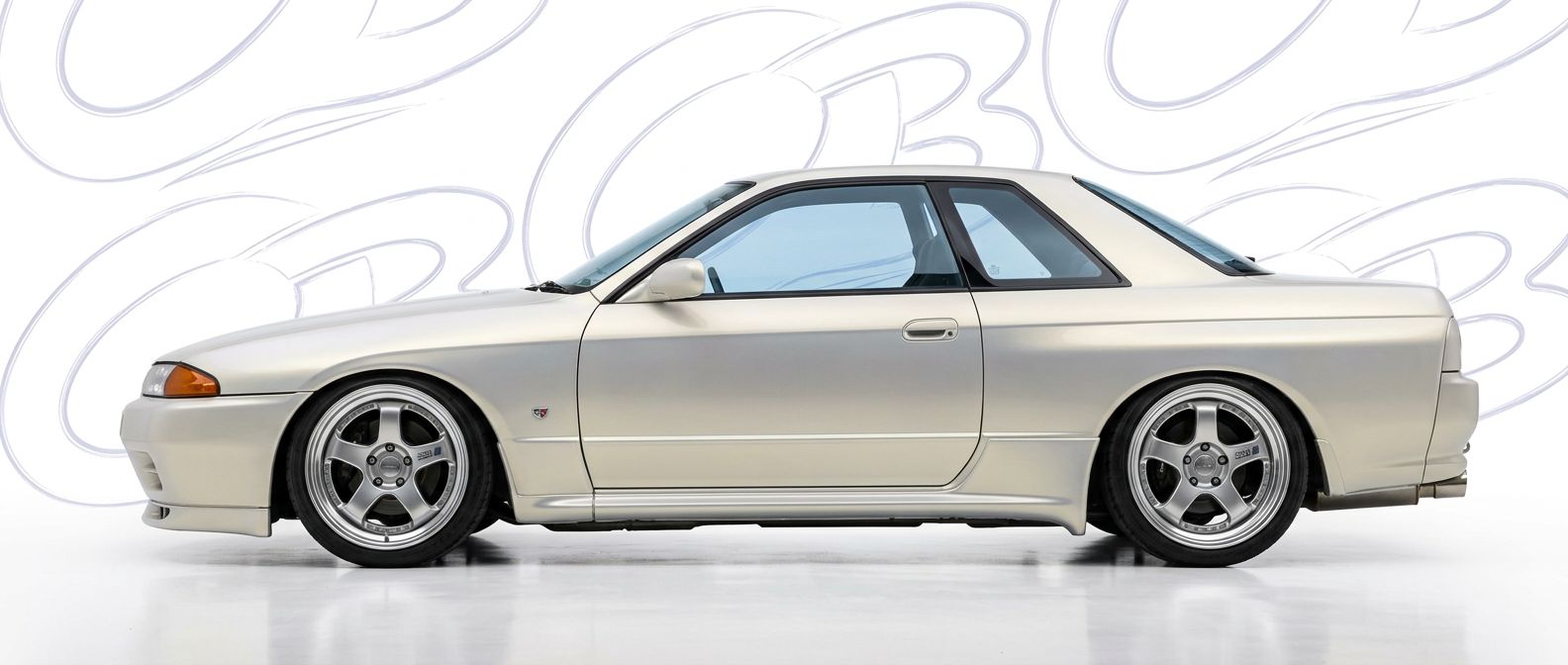 Front-angle view of 1990 Nissan Skyline (R32) GTS 1990 - Durable and stylish exterior enhancement.