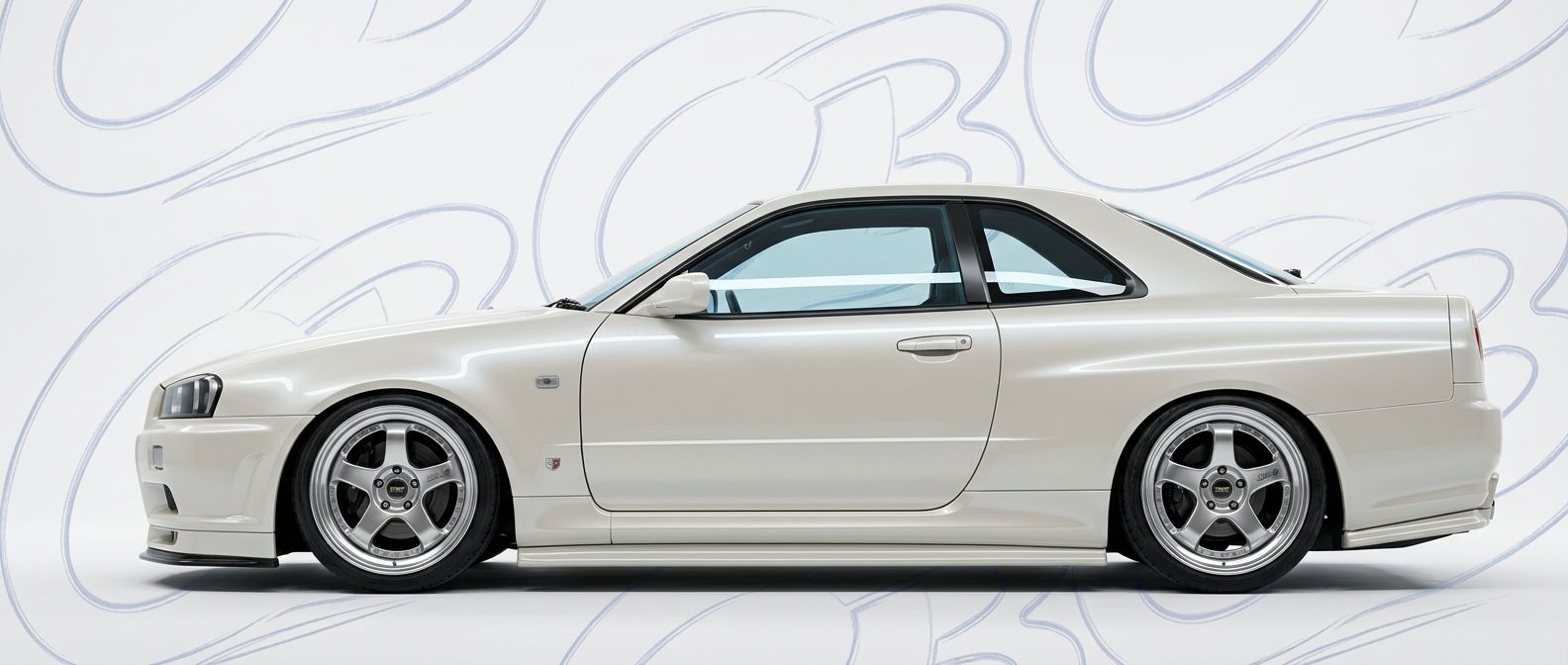 Top-tier 1999 Nissan Skyline (R34) GTS 1999 featuring a high-gloss finish and carbon fiber weave.