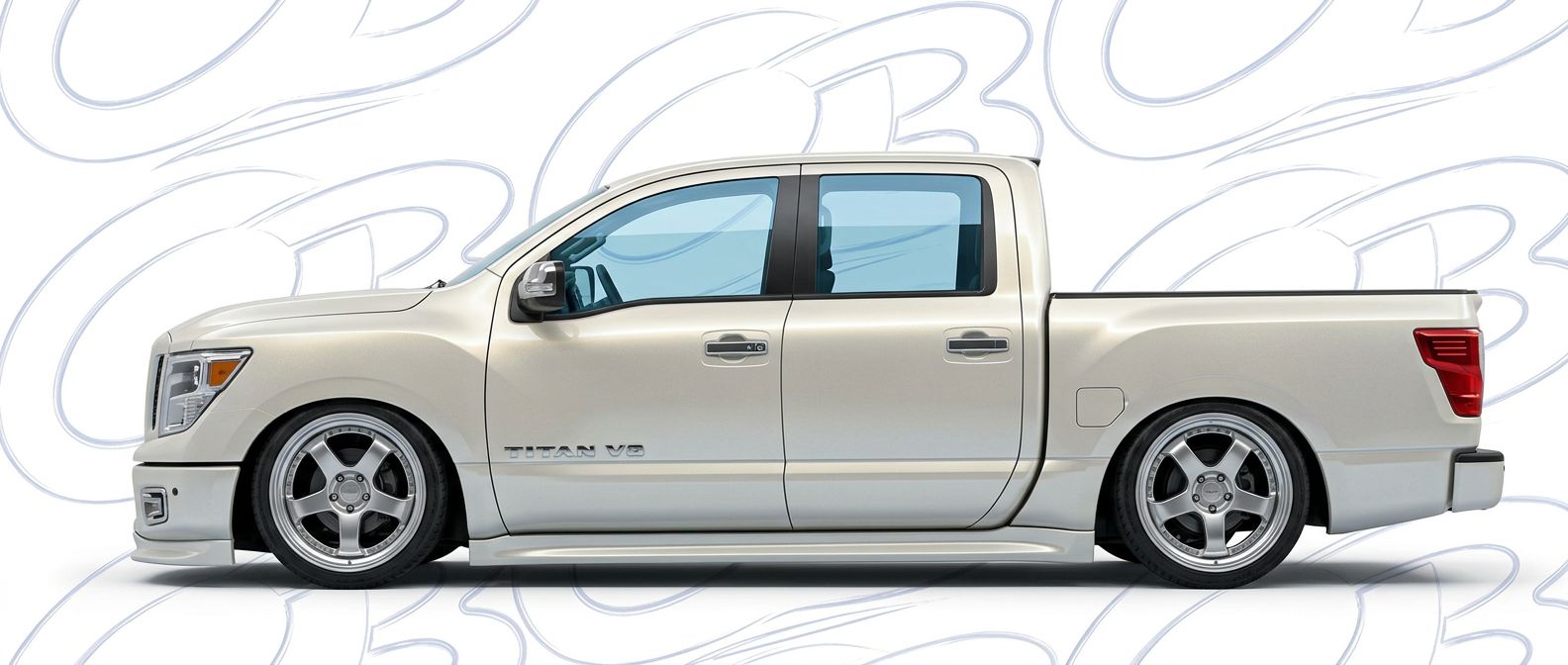 High-quality  Nissan Titan Titan exterior shot with professional studio lighting.
