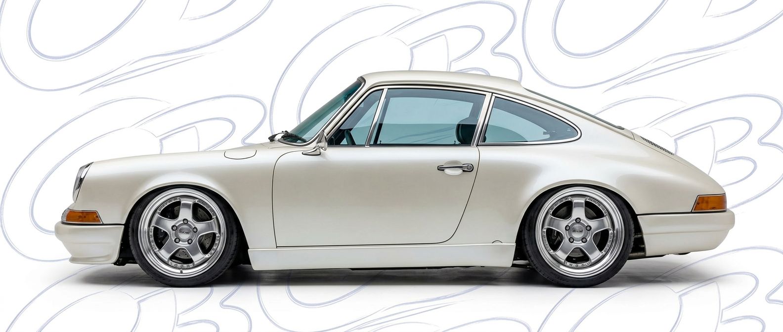 Front-angle view of 1963 Porsche 911 1963 - Durable and stylish exterior enhancement.
