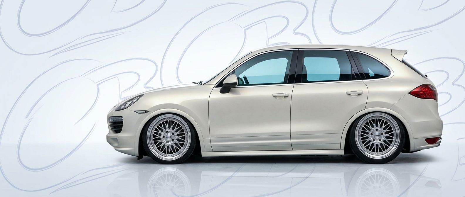 Front-angle view of 2014 Porsche Cayenne 2014 - Durable and stylish exterior enhancement.