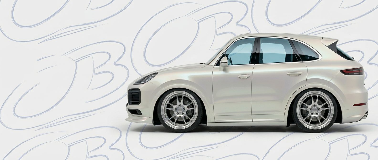 Front-angle view of 2024 Porsche Cayenne 2024 - Durable and stylish exterior enhancement.