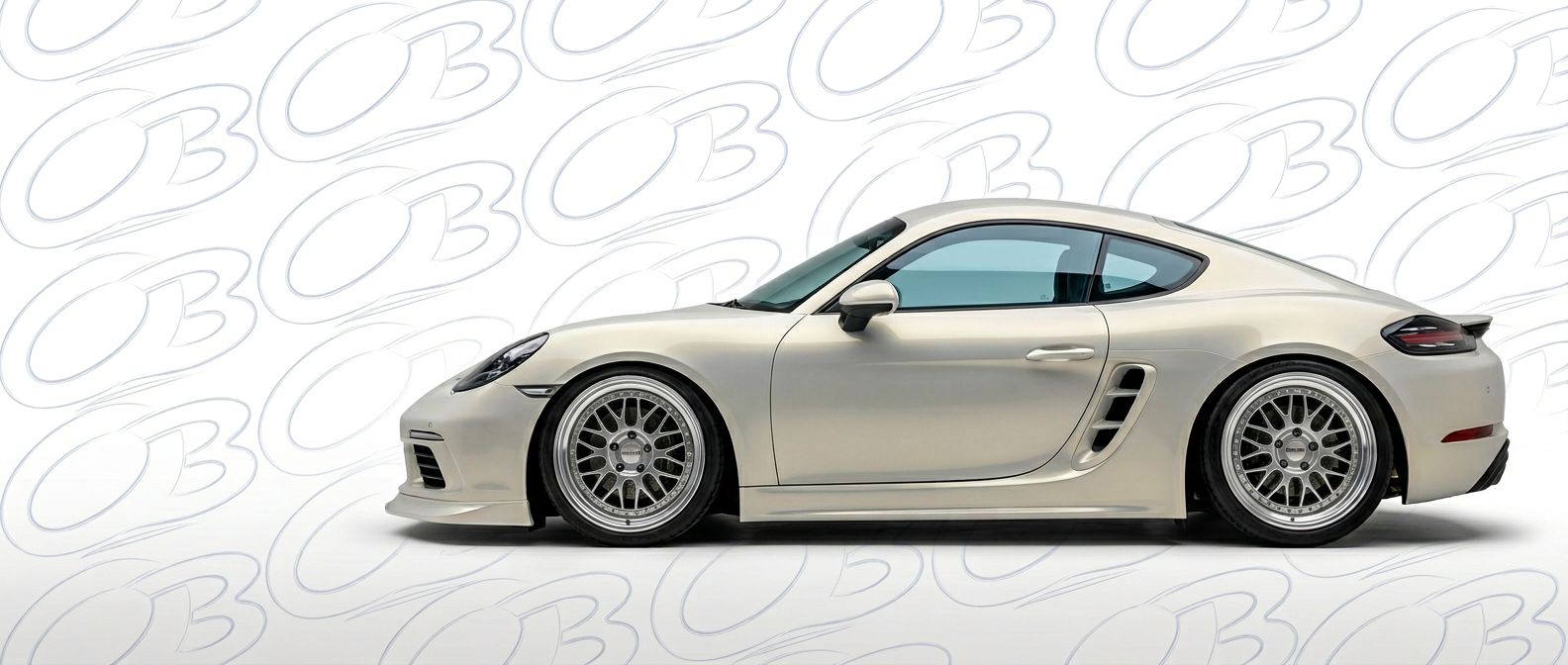 Top-tier 2023 Porsche Cayman 2023 featuring a high-gloss finish and carbon fiber weave.