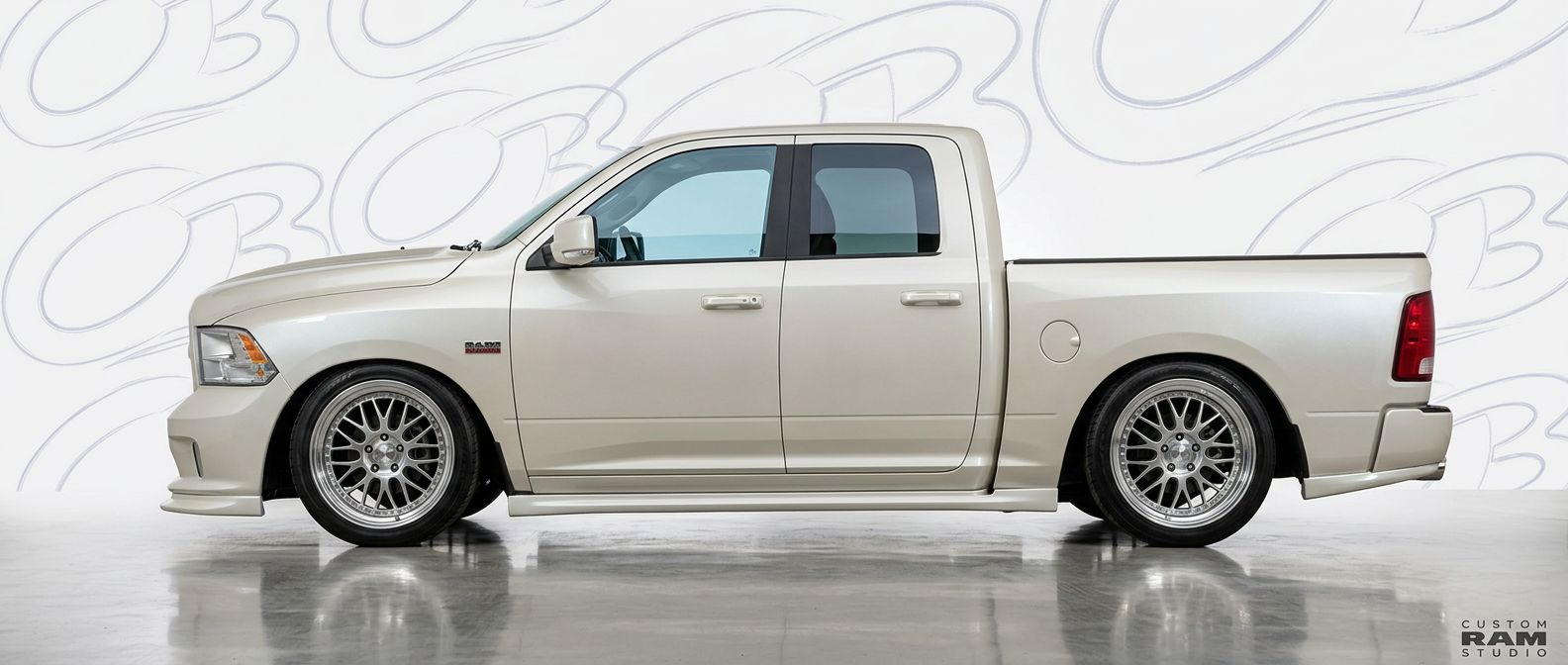 Professional automotive photography of a 2011 Ram 1500 with high-fidelity 2011.