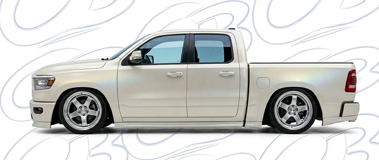 Professional automotive photography of a  Ram 1500 with high-fidelity 1500.