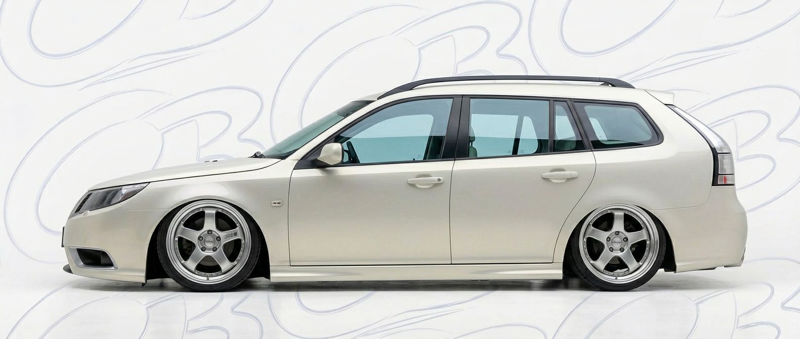 Professional automotive photography of a 2011 Saab 9-3X with high-fidelity 2011.