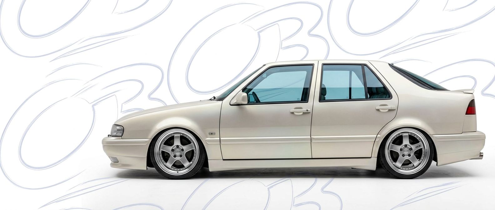 Aerodynamic 1990 Saab 9000 1990 - Sleek design for enhanced vehicle styling.