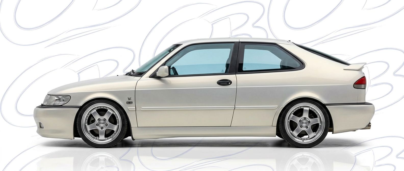 Front-angle view of  Saab  Saab - Durable and stylish exterior enhancement.