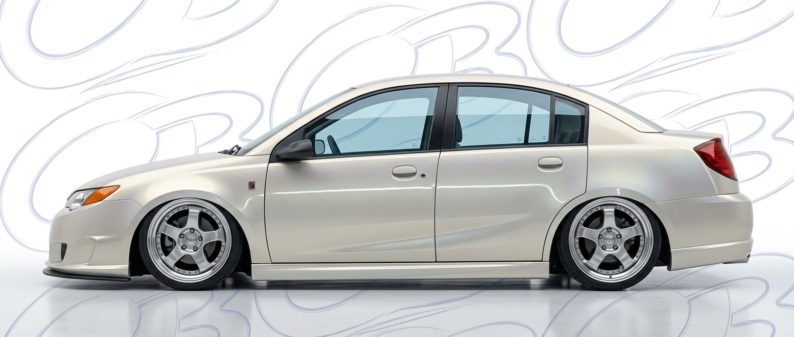 Top-tier 2023 Saturn ION 2023 featuring a high-gloss finish and carbon fiber weave.