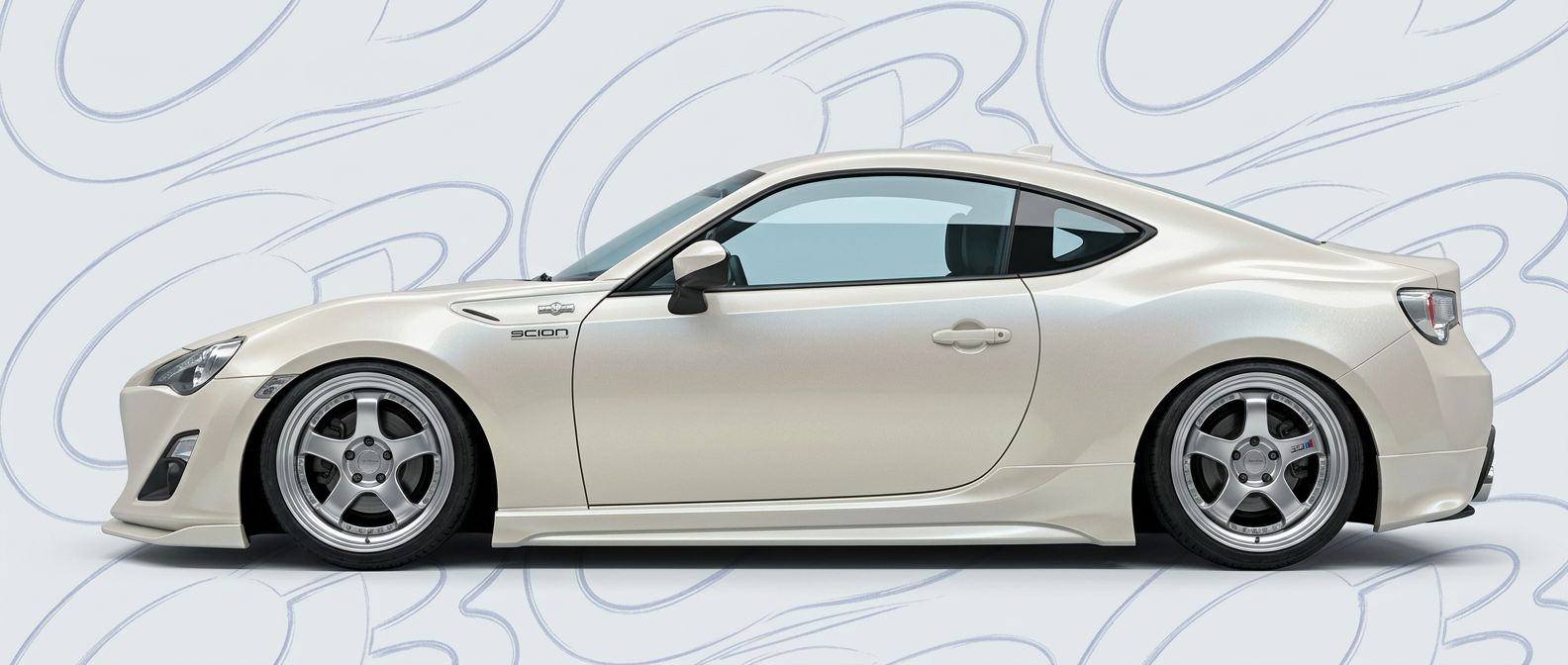 Front-angle view of 2021 Scion FR-S 2021 - Durable and stylish exterior enhancement.