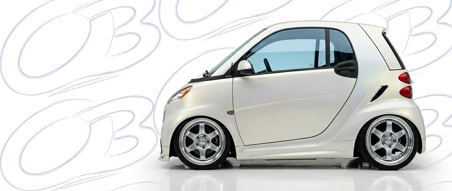 Detailed view of 2009 Smart fortwo 2009 featuring lightweight, durable construction.