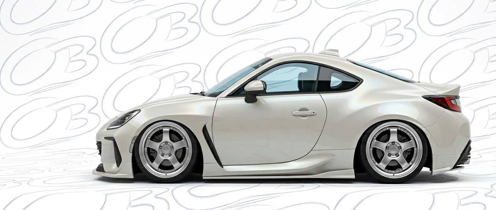 Professional automotive photography of a  Subaru BRZ with high-fidelity BRZ.