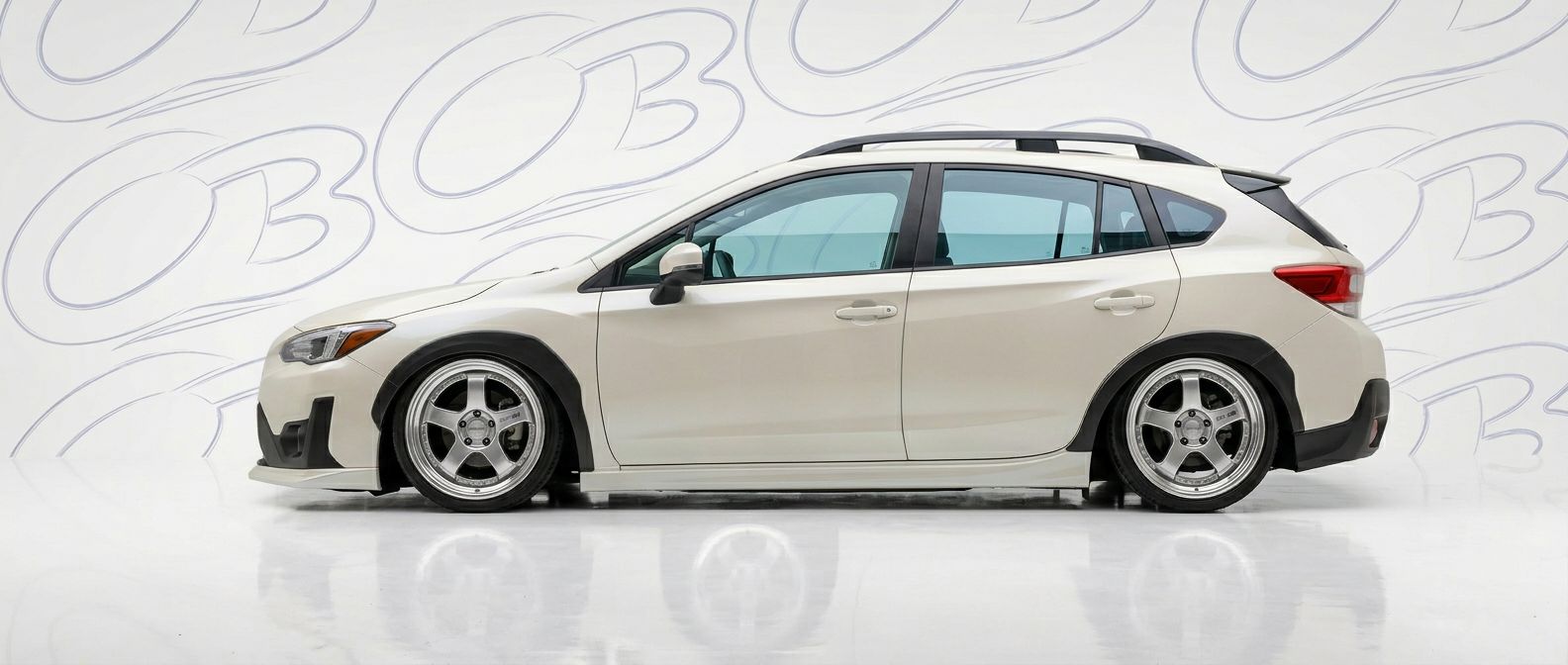 Professional automotive photography of a 2023 Subaru Crosstrek with high-fidelity 2023.