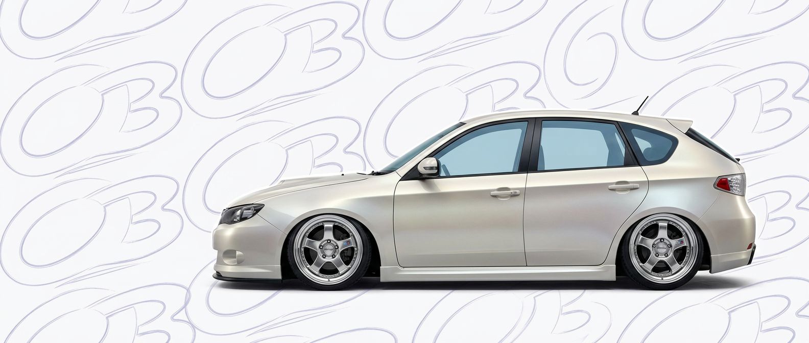 Professional automotive photography of a 2010 Subaru Impreza with high-fidelity 2010.