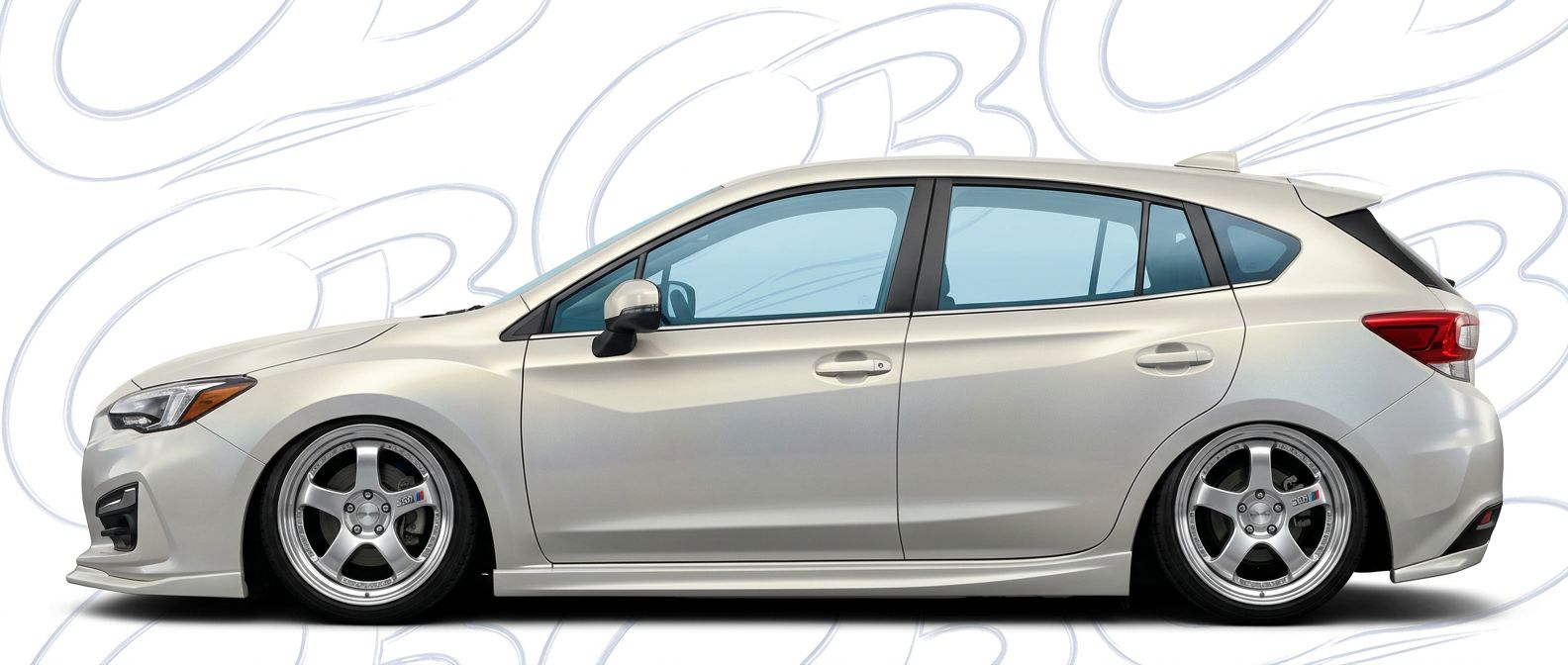 Top-tier 2019 Subaru Impreza 2019 featuring a high-gloss finish and carbon fiber weave.