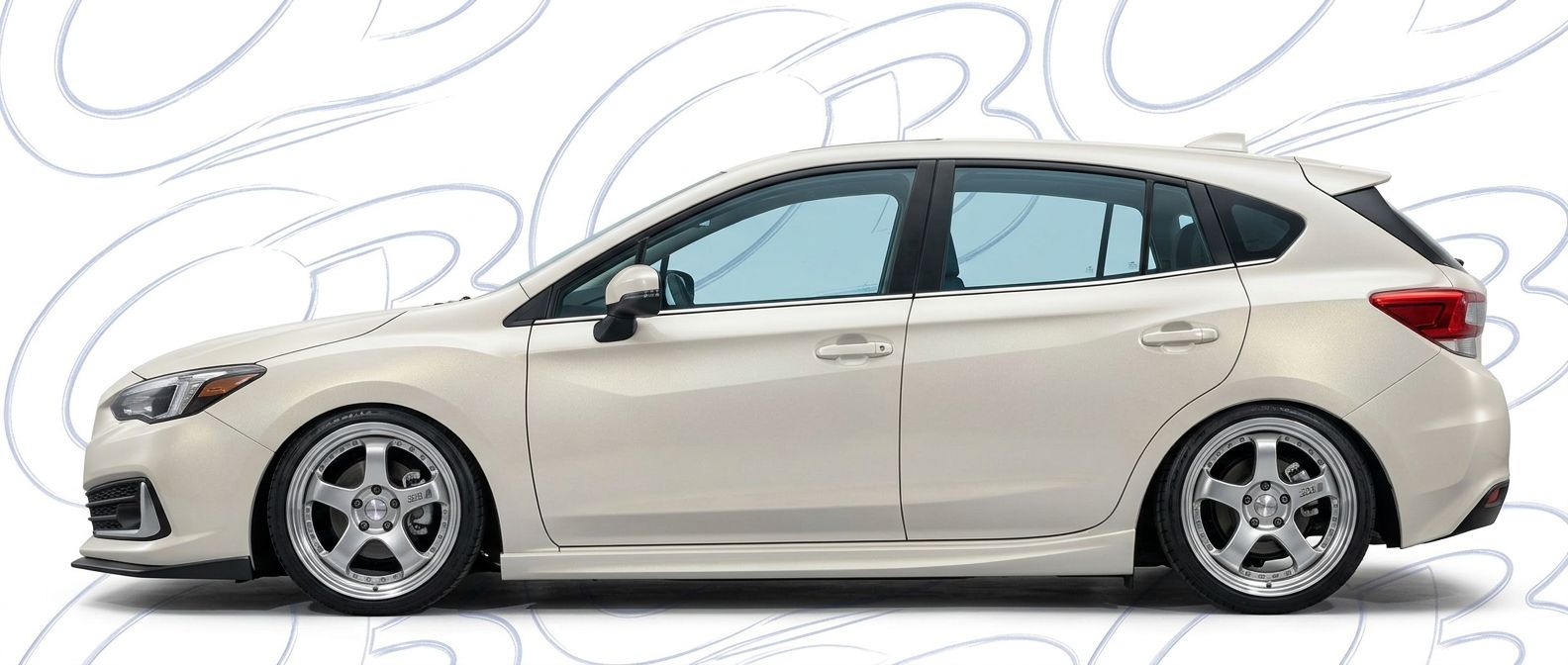 High-quality 2022 Subaru Impreza 2022 exterior shot with professional studio lighting.