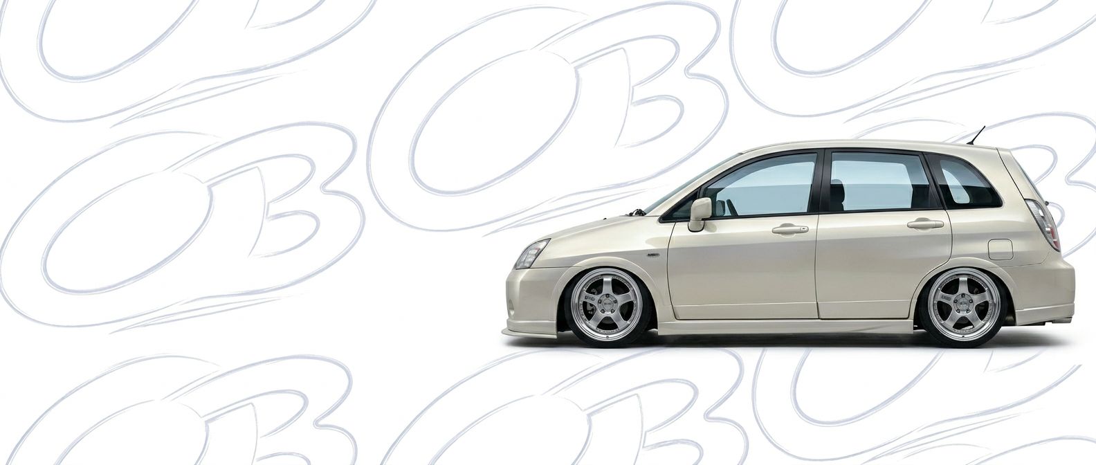 Front-angle view of 2006 Suzuki Aerio 2006 - Durable and stylish exterior enhancement.