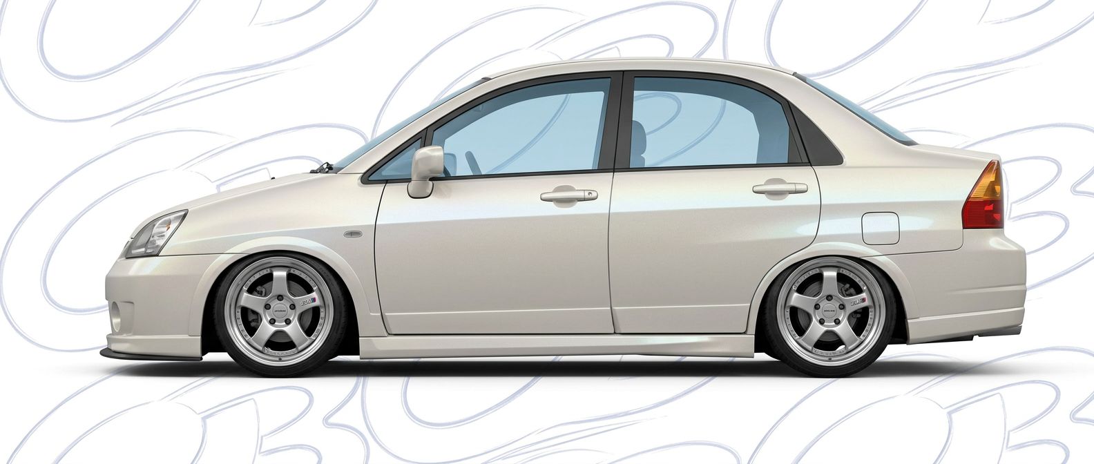 Custom 2007 for 2007 Suzuki Aerio - Premium aerodynamic automotive body parts.