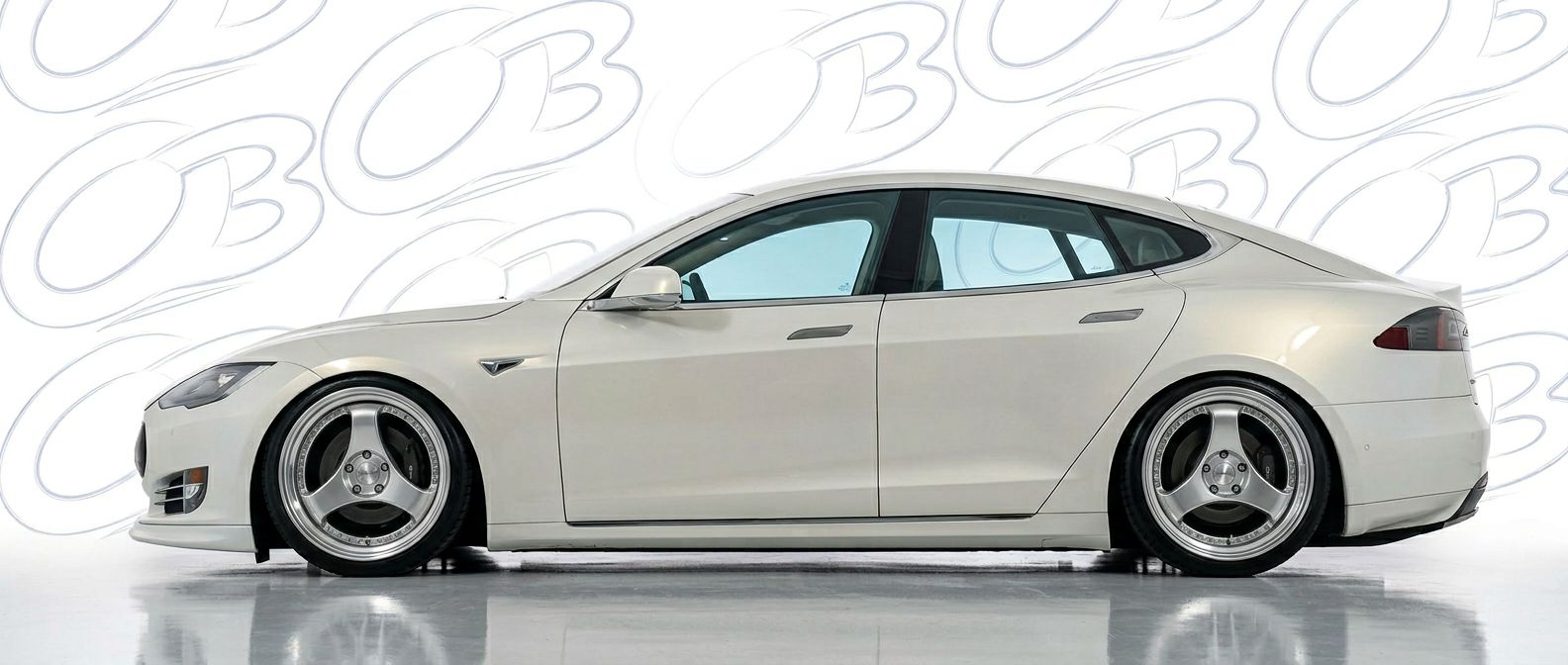 Detailed view of 2012 Tesla S 2012 featuring lightweight, durable construction.