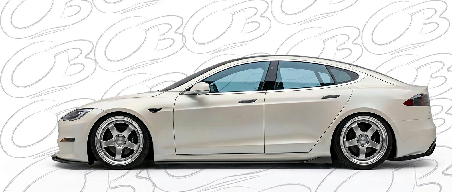 Professional automotive photography of a 2022 Tesla S with high-fidelity 2022.