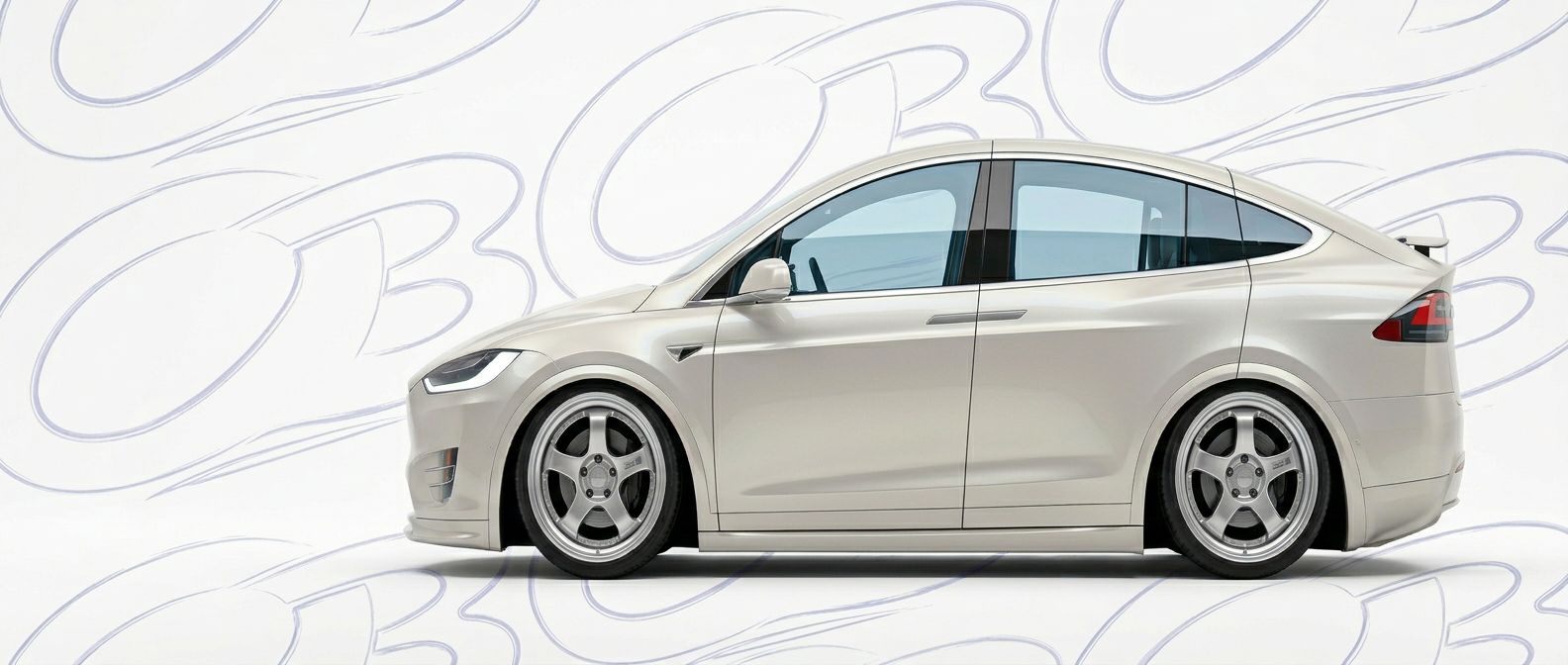 Aerodynamic 2021 Tesla X 2021 - Sleek design for enhanced vehicle styling.