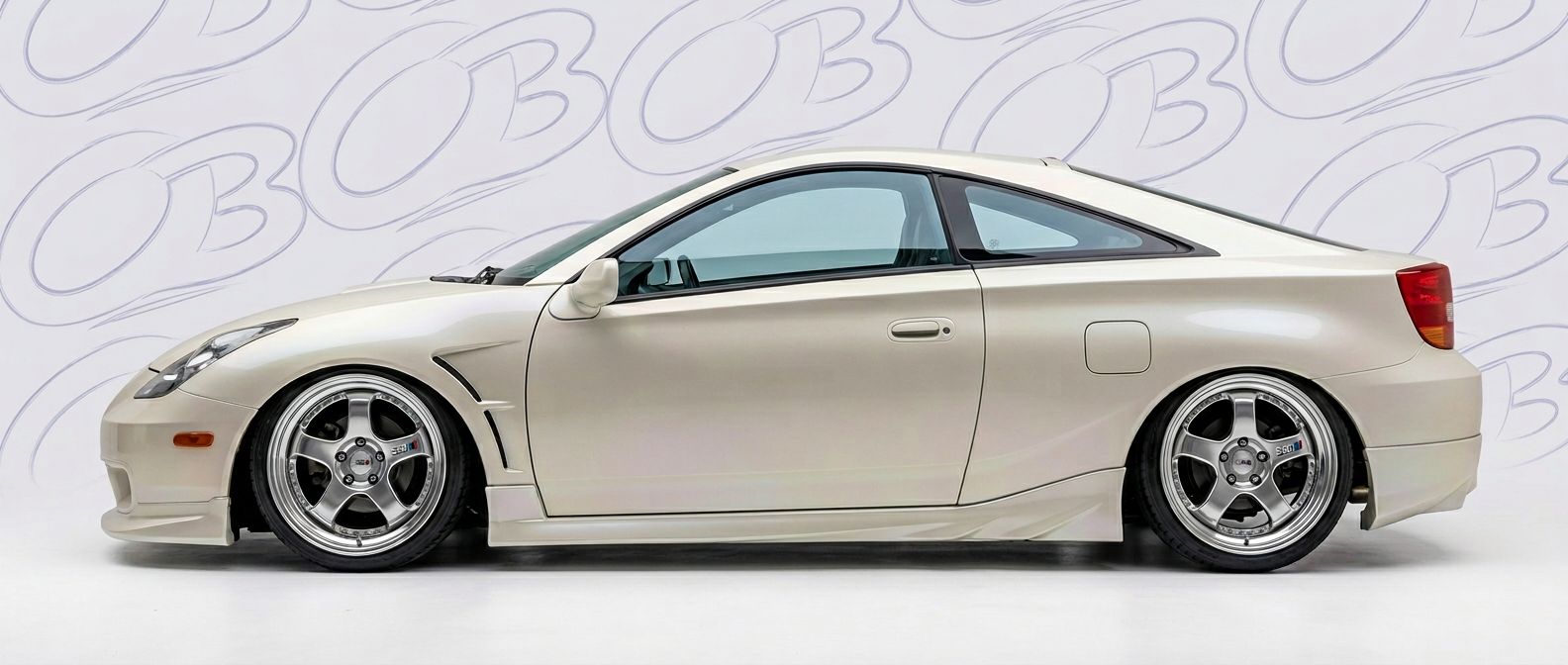 Front-angle view of 2002 Toyota Celica 2002 - Durable and stylish exterior enhancement.