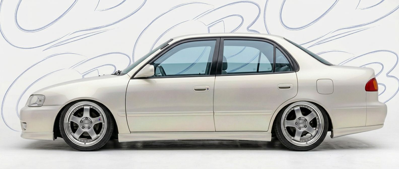 Detailed view of 1999 Toyota Corolla 1999 featuring lightweight, durable construction.