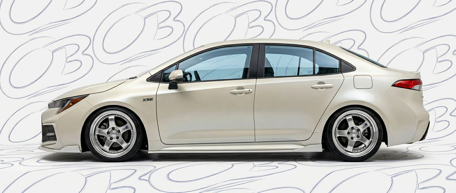 High-quality 2023 Toyota Corolla 2023 exterior shot with professional studio lighting.