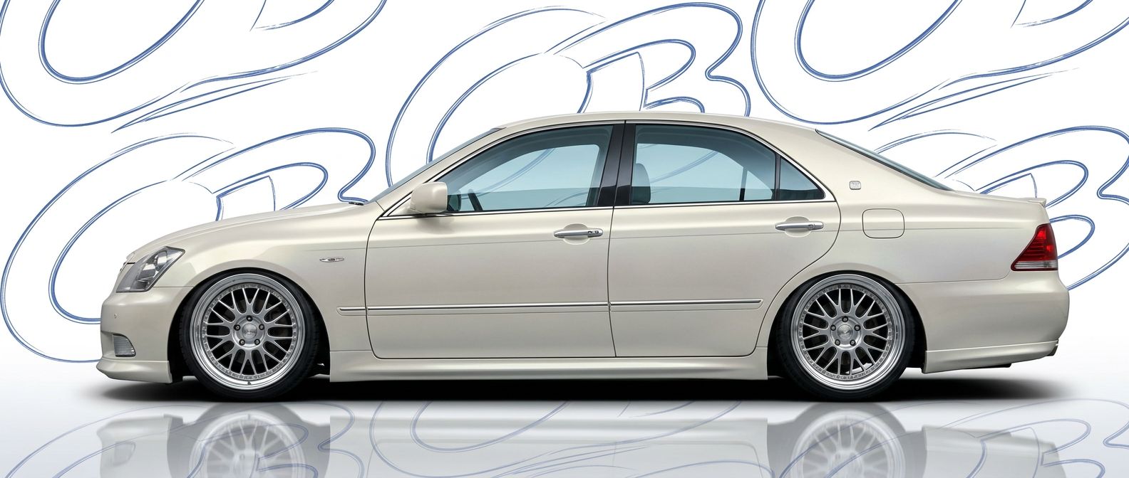 Top-tier 2006 Toyota Crown 2006 featuring a high-gloss finish and carbon fiber weave.