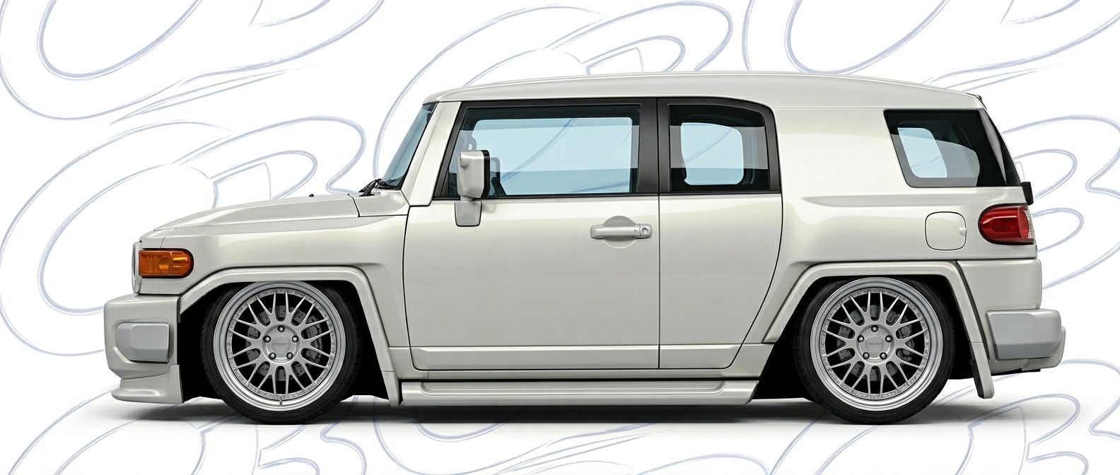 Front-angle view of 2009 Toyota FJ Cruiser 2009 - Durable and stylish exterior enhancement.