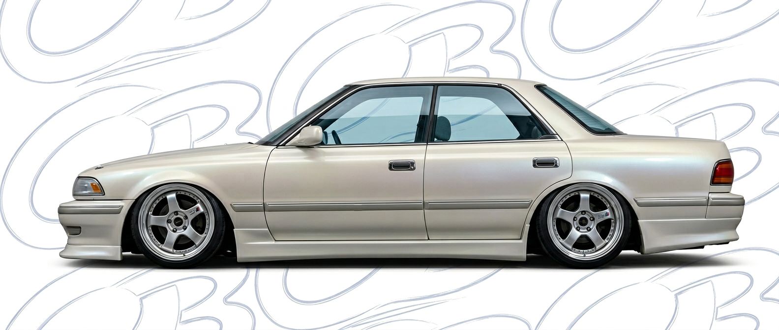 Detailed view of 1988 Toyota Mark II 1988 featuring lightweight, durable construction.