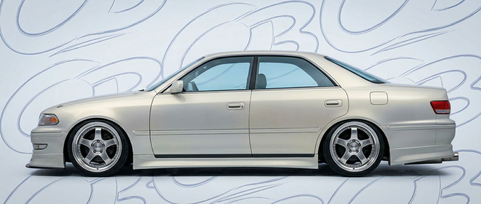 Aerodynamic  Toyota Mark II Mark II - Sleek design for enhanced vehicle styling.