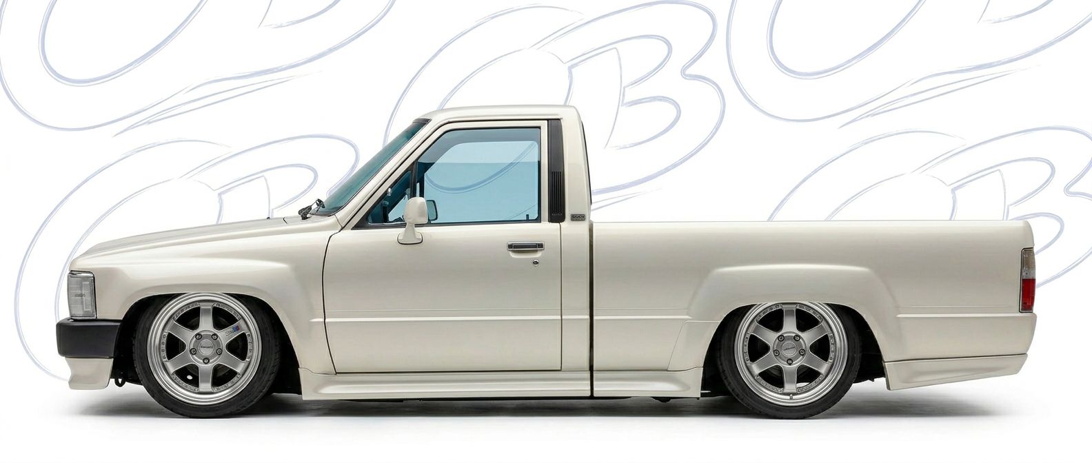 Professional automotive photography of a  Toyota Pickup with high-fidelity Pickup.