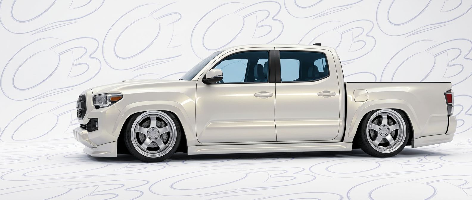 Professional automotive photography of a 2021 Toyota Tacoma with high-fidelity 2021.