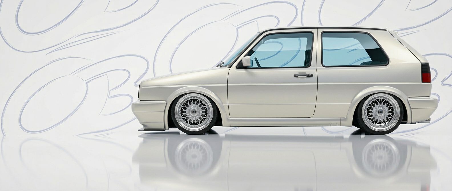 Front-angle view of 1989 Volkswagen Golf 1989 - Durable and stylish exterior enhancement.