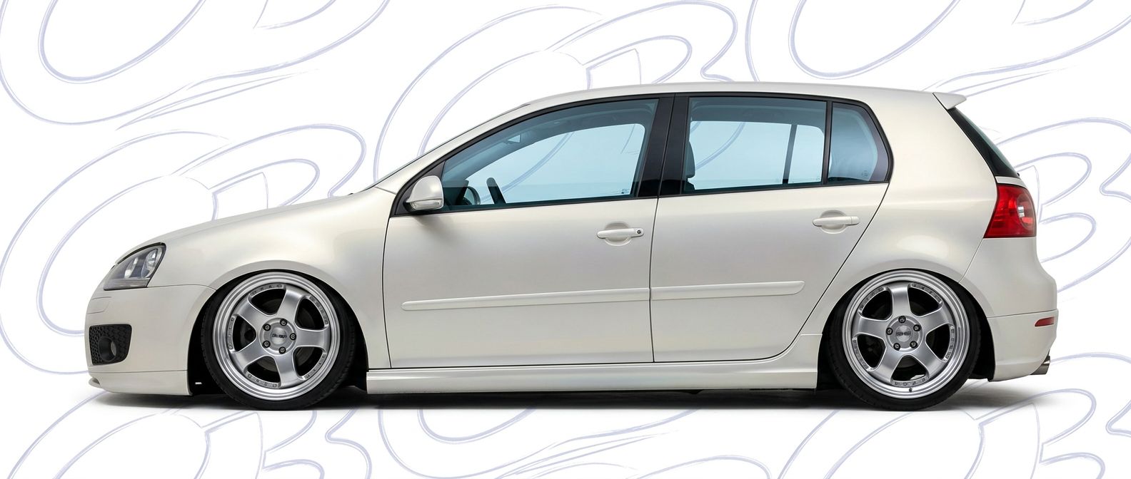 Top-tier 2008 Volkswagen Golf 2008 featuring a high-gloss finish and carbon fiber weave.