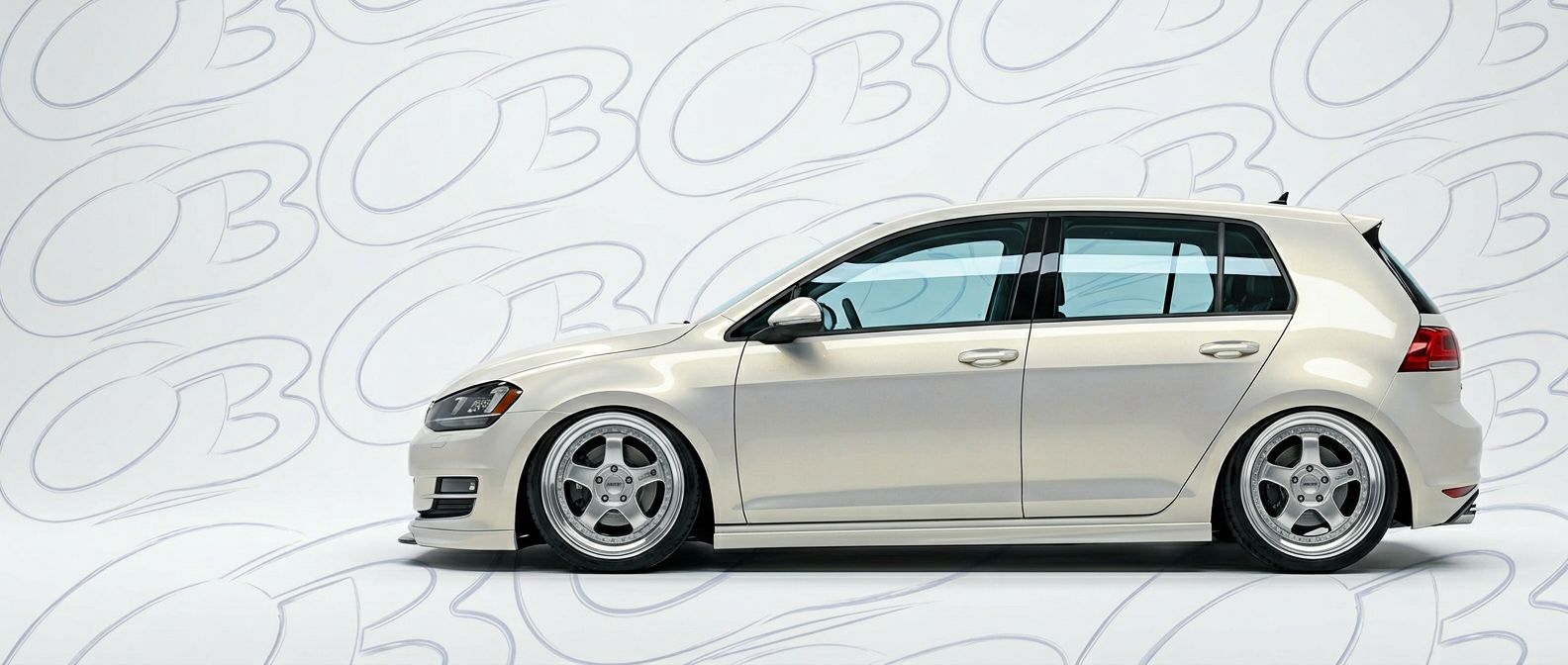 Professional automotive photography of a 2016 Volkswagen Golf with high-fidelity 2016.