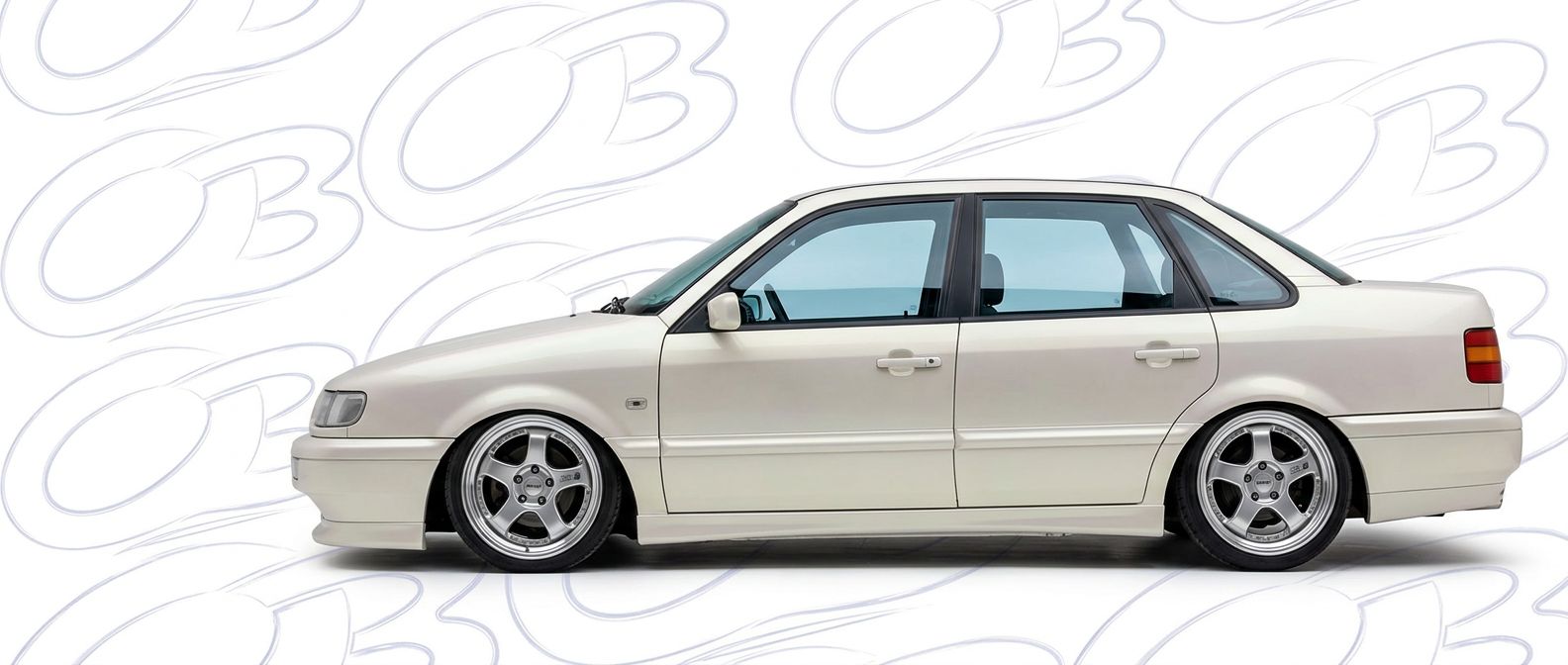 Professional automotive photography of a 1993 Volkswagen Passat with high-fidelity 1993.