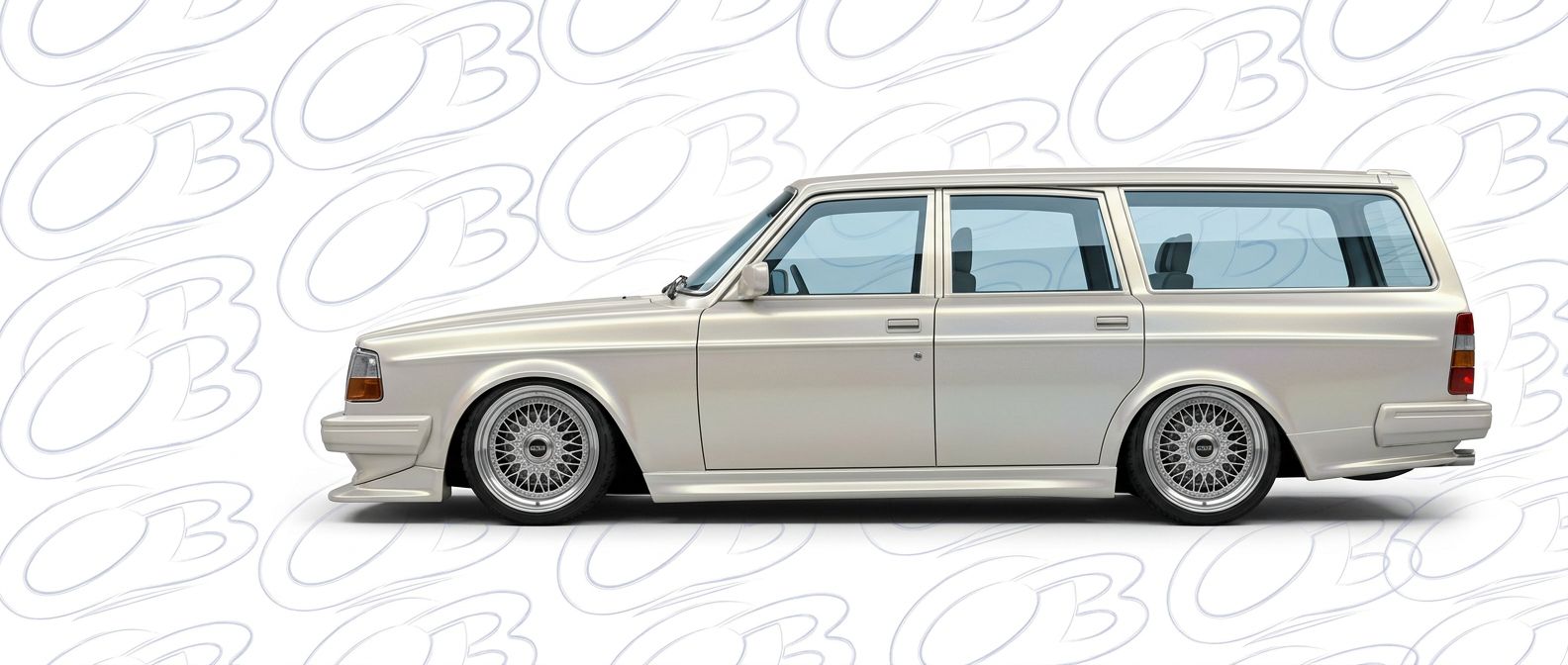 Top-tier  Volvo  Volvo featuring a high-gloss finish and carbon fiber weave.