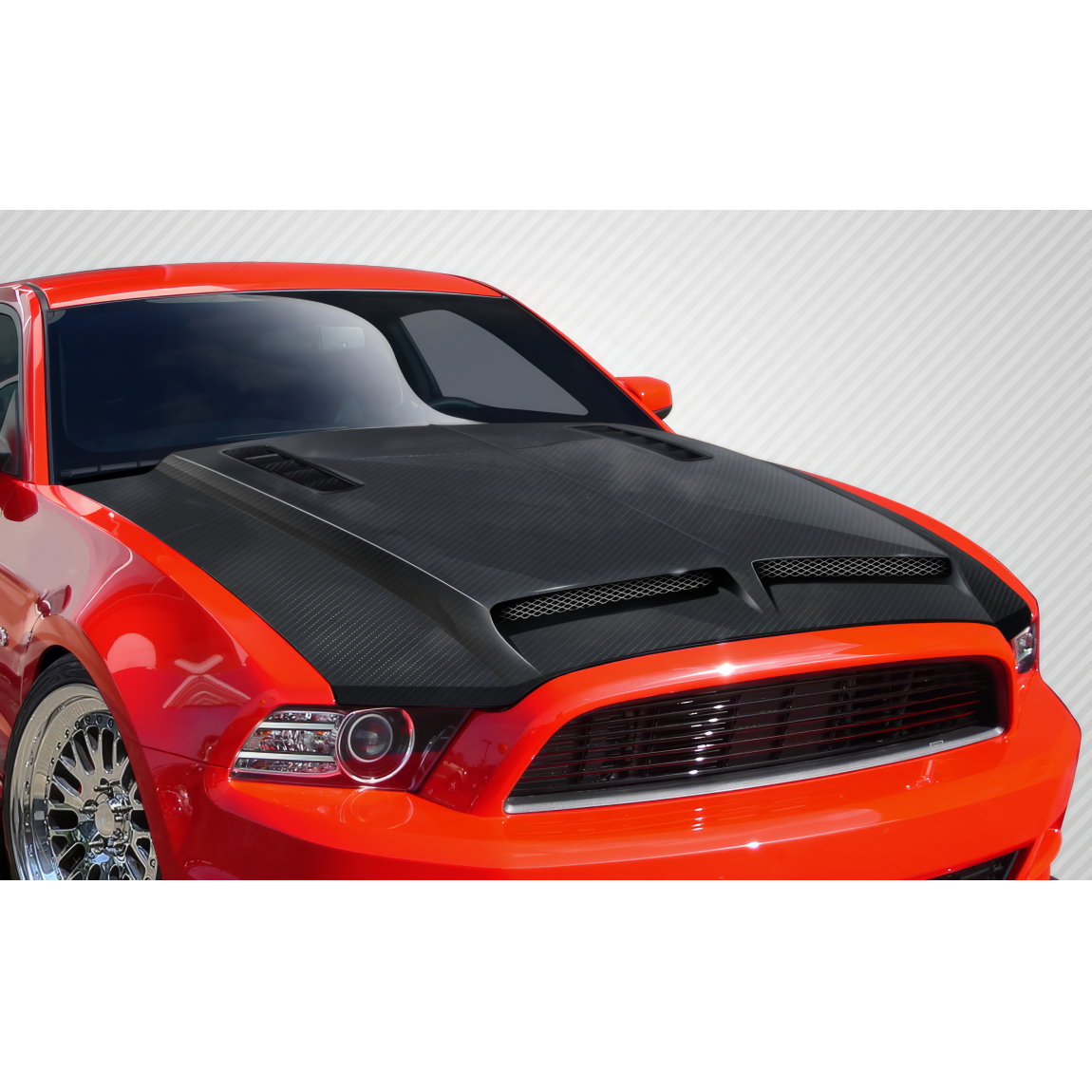 All kind of body kits for Ford Mustang 2013. Exterior/Hoods 