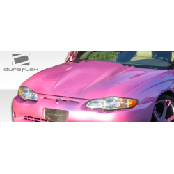 2000-2005 Chevrolet Monte Carlo Duraflex Spyder 3 Hood - 1 Piece image - 4