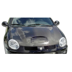 2000-2005 Dodge Neon Carbon Creations SRT Look Hood - 1 Piece image - 1