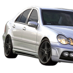 2001-2007 Mercedes C Class W203 Duraflex W-1 Side Skirts Rocker Panels - 2 Piece image - 1